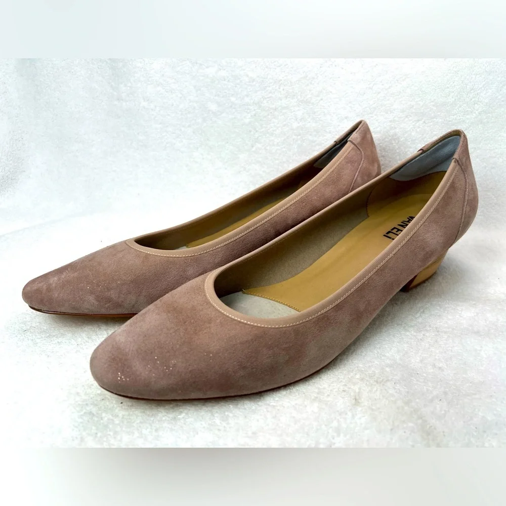 Vaneli sparkled nude flats with cushioned suede insoles - Picture 2 of 7